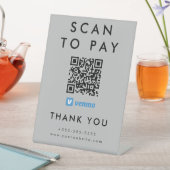 Signe De Table Analyse professionnelle pour payer Venmo QR Code g (In SItu)