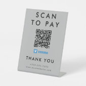 Signe De Table Analyse professionnelle pour payer Venmo QR Code g (Recto)