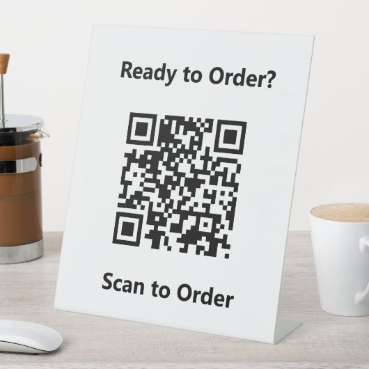 Signe De Table Analyser le code QR pour payer (In SItu)