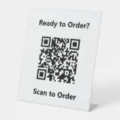 Signe De Table Analyser le code QR pour payer (Recto)