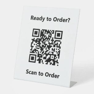 Signe De Table Analyser le code QR pour payer