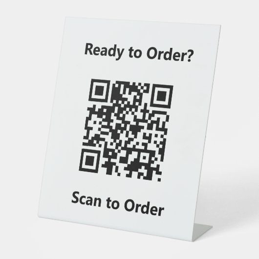 Signe De Table Analyser le code QR pour payer (Recto)
