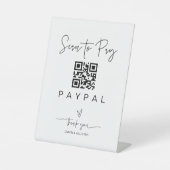 Signe De Table Analyser le code QR Signer barre de Mariage Valet  (Recto)