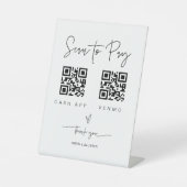 Signe De Table Analyser le code QR Signer barre de Mariage Valet  (Recto)