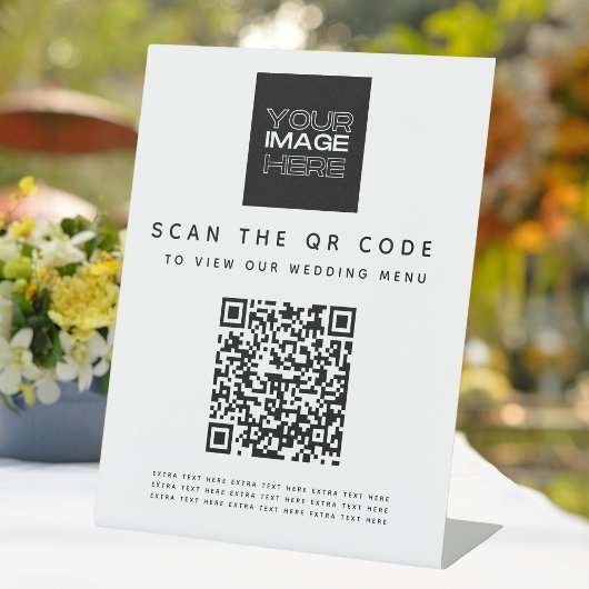 Signe De Table Analyser Le Mariage Du Menu Du Code Qr Signal Piéd
