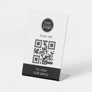 Signe De Table Analyser pour afficher le menu logo personnalisé c