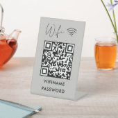 Signe De Table Analyser Pour Connecter Wifi Qr Code Mot De Passe (In SItu)