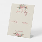 Signe De Table Analyser Pour Payer Le Thème Floral (Recto)