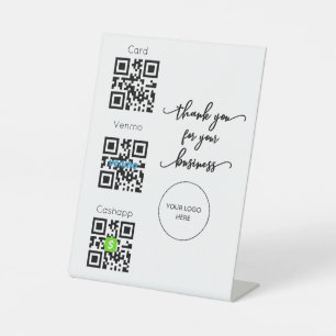 Signe De Table Analyser pour payer QR Code Connexion sans contact
