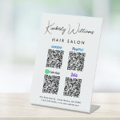 Signe De Table Analyser pour Paypal Venmo CashApp Zelle QR Code