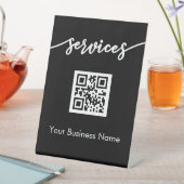 Signe De Table Analysez-moi QR Code Stand Up Inscrivez-vous à Sal (In SItu)