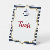 Signe De Table Ancre nautique Ahoy Traite Table Party Signal (Recto)