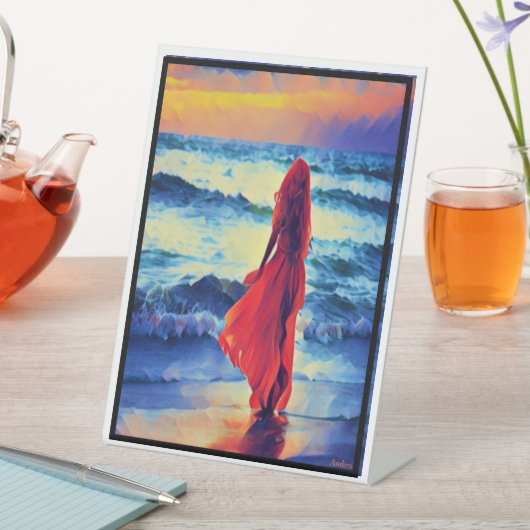 Signe De Table Anders Artistry *Wading into the Waves* (In SItu)