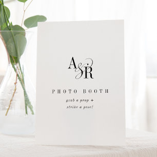 Signe De Table ANDREA Unique Fancy Minimaliste Mariage Photo Boot