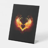 Signe De Table Angel Fire Heart with Wings (Recto)