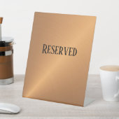 Signe De Table Angle de brillance en cuivre réservé (In SItu)