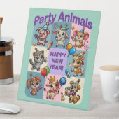 Signe De Table Animaux de fête "Bonne année" (In SItu)
