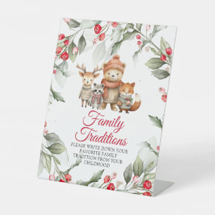 Signe De Table Animaux de Noël Traditions familiales favorites Je