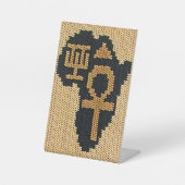 Signe De Table Ankh Afrique Adinkra Symbole Designer Crochet Impr (Recto)