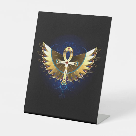 Signe De Table Ankh or avec ailes (Recto)