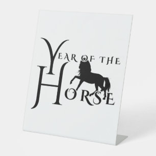 Signe De Table Année du cheval