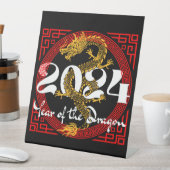 Signe De Table Année du Dragon 2024 Zodiac chinois (In SItu)