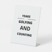 SIGNE DE TABLE ANNÉES DE GOLFING ET DE COMPTE (Recto)