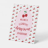 Signe De Table Anniversaire Cherry Sweet (Recto)