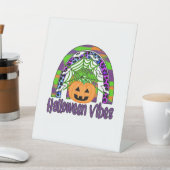 Signe De Table Anniversaire de Halloween Vibes (In SItu)