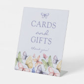 Signe De Table Anniversaire du papillon pourpre (Recto)