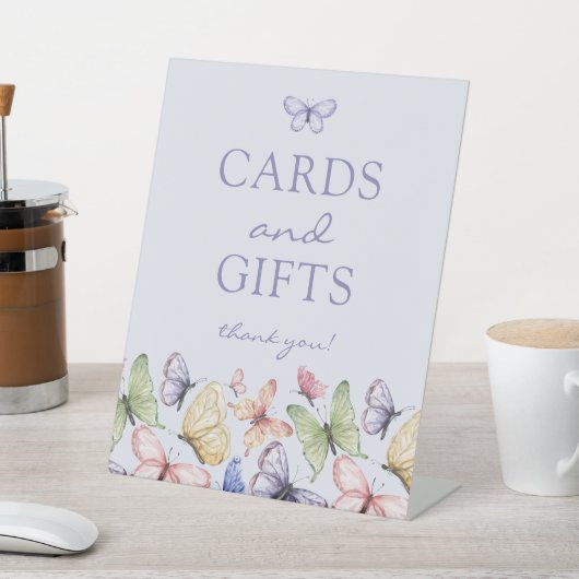 Signe De Table Anniversaire du papillon pourpre (In SItu)