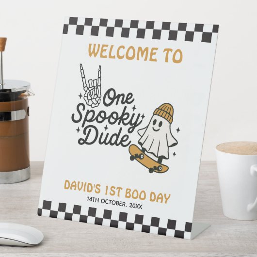 Signe De Table Anniversaire d'un Mec Éffrayant (In SItu)