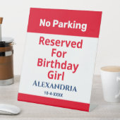 Signe De Table Anniversaire Pas de parking Réservé Amusants Perso (In SItu)