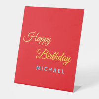 Anniversaire Votre Nom Minimaliste Moderne