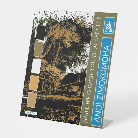 SIGNE DE TABLE ANOLZIMOKOMOHA (Recto)