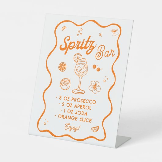 Signe De Table Aperol Spritz Bar (Recto)