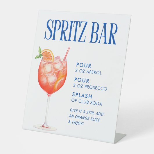 Signe De Table Aperol Spritz Bar (Recto)