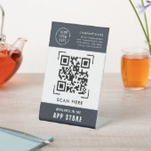 Signe De Table Application de numérisation de code QR Store | Log (In SItu)