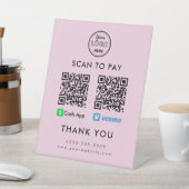 Signe De Table Application de trésorerie professionnelle Venmo QR (In SItu)