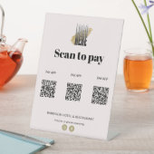Signe De Table Applications de paiement par numérisation d'entrep (In SItu)