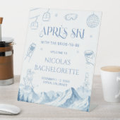 Signe De Table Apres Ski Winter Bachelorette Party (In SItu)