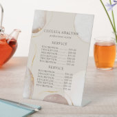 Signe De Table Aquarelle Abstraite Luxury Gold Service Prix (In SItu)