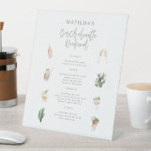 Signe De Table Aquarelle boissons bachelorette week-end itinérair (In SItu)