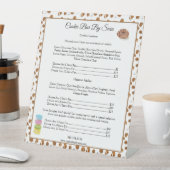 Signe De Table Aquarelle Chocolat Chips Cookies Boulangerie (In SItu)