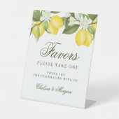Signe De Table Aquarelle Citrus Citrus Mariage Faveurs (Recto)