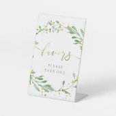 Signe De Table aquarelle couronne favoritisme guéridon (Recto)