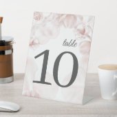 Signe De Table Aquarelle d'orchidée rose pâle détails du mariage (In SItu)