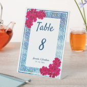 Signe De Table Aquarelle Elégance Grecienne + Numéro de table ros (In SItu)