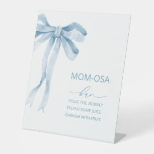 Signe De Table Aquarelle élégant ruban baby shower maman-osa