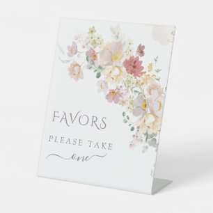 Signe De Table Aquarelle Fleur sauvage Purple Spring Bridal faveu
